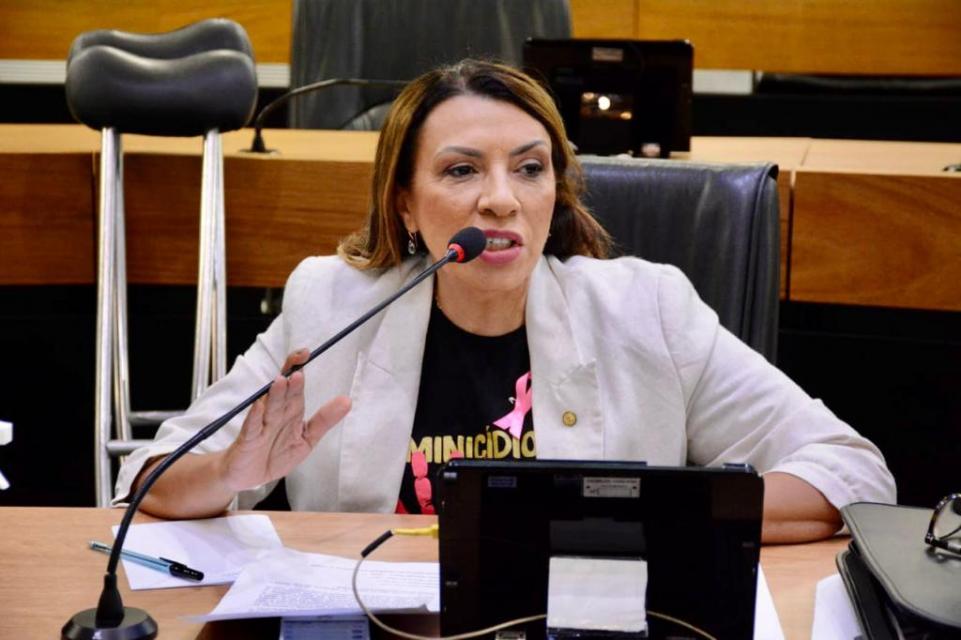 Cida Ramos, deputada estadual e presidente do PT-P